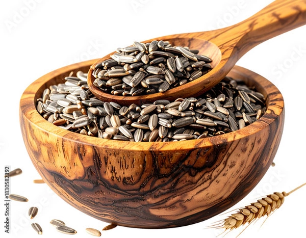 Obraz Photorealistic Sunflower Seeds Rustic Style PNG