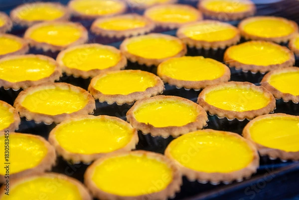 Obraz Egg tarts on display