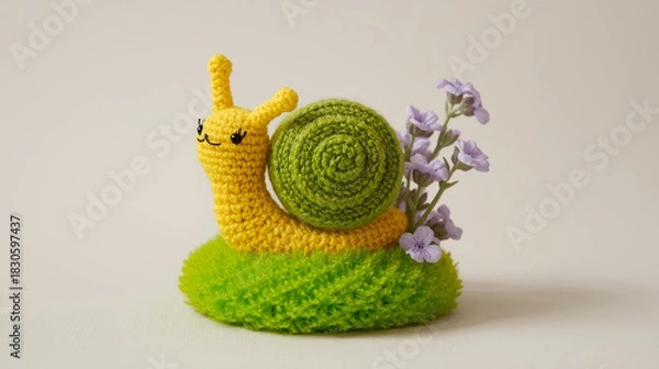 Obraz Knitted snail