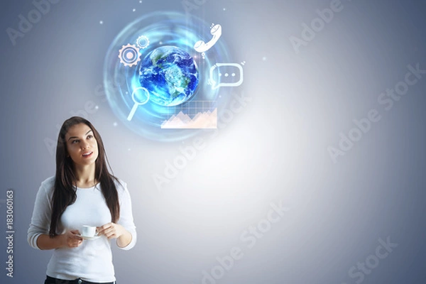 Fototapeta Global business concept