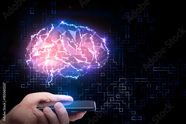 Obraz Artificial mind and science concept