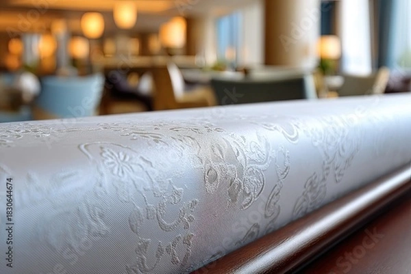 Obraz Elegant Patterned Fabric Sofa Detail