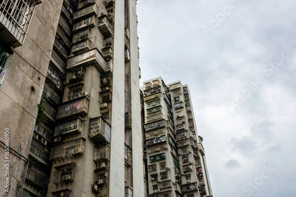 Obraz High-rise buildings in Hong Kong