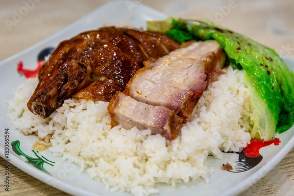 Obraz rice with duck and pork