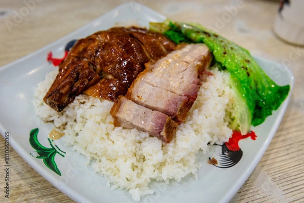 Obraz rice with duck and pork