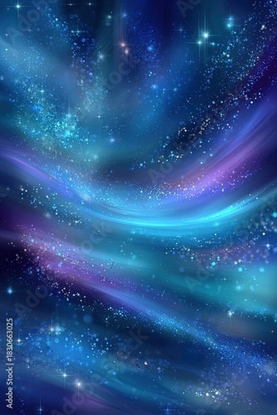 Fototapeta Abstract Cosmic Background With Colorful Nebula