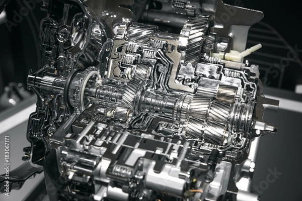 Fototapeta new part of car's engine