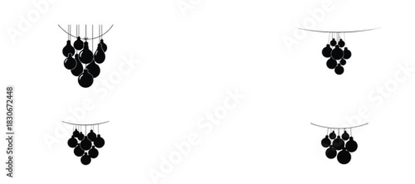 Fototapeta bulbs 1 decorative bulb vector art for holiday use this simple design shows the shape in a clean and easy style for holiday artwork and seasonal use with a soft look