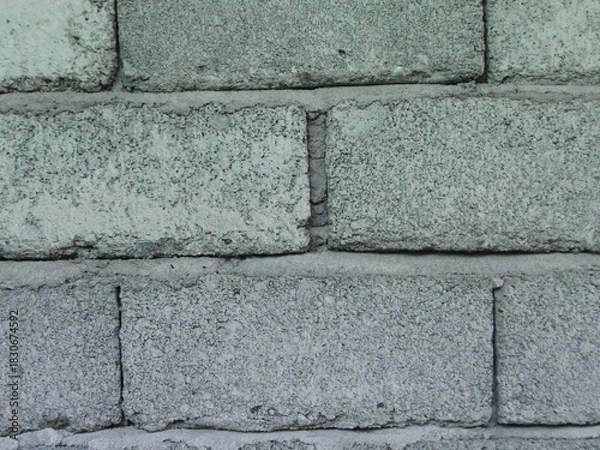 Obraz Sloping brick wall texture
