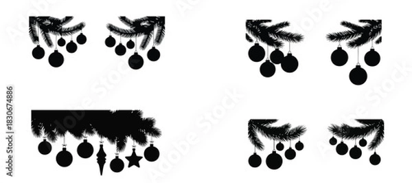 Fototapeta christmas bulbs 3 decorative bulb vector art for holiday use this simple design shows the shape in a clean and easy style for holiday artwork and seasonal use with a soft look