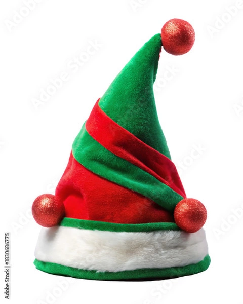 Obraz Elf hat, transparent background, isolated