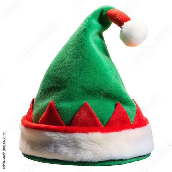Obraz Elf hat, transparent background, isolated