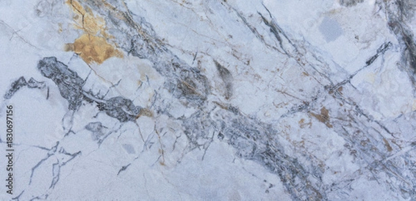 Obraz Elegant marble stone texture background with natural gray and gold veins, polished decorative surface for design