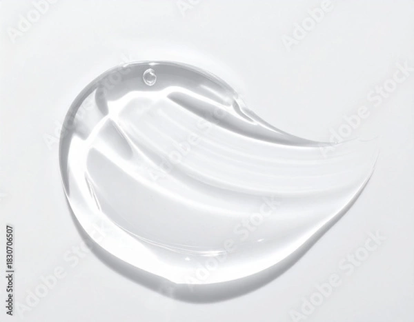 Obraz 美容クリーム　透明のジェル　テクスチャサンプル　イメージ素材