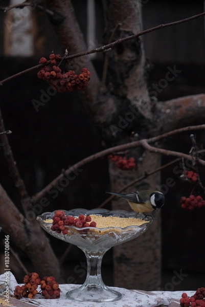 Obraz meat in the fireplace