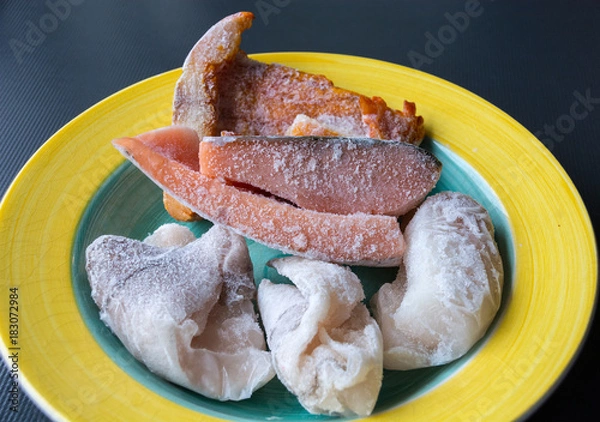 Obraz Wybór mrożonych ryb