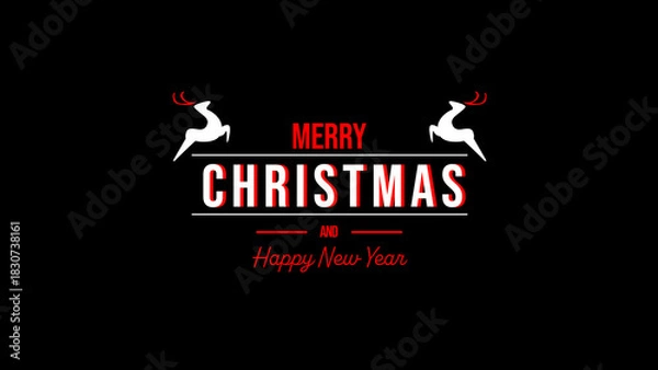 Obraz Typography Xmas 03