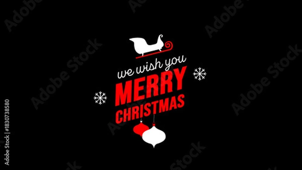 Obraz Typography Xmas 06