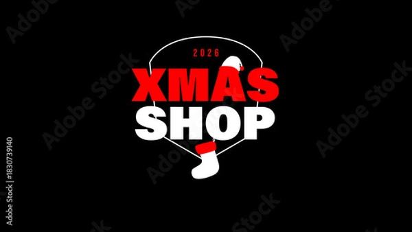 Obraz Typography Xmas 09