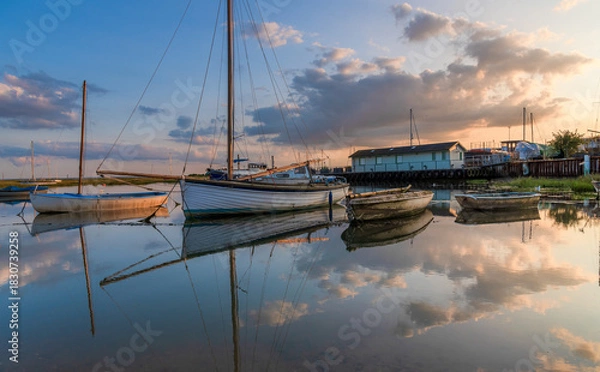 Obraz marina at sunset
