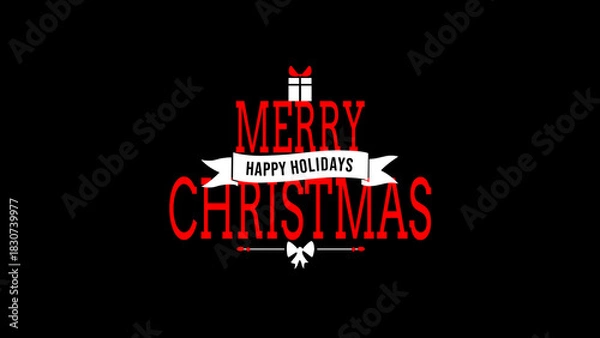 Obraz Typography Xmas 16