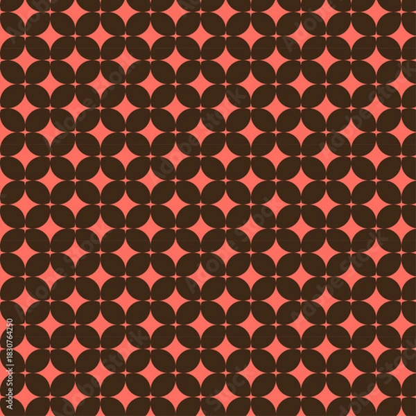 Obraz Retro Geometric Pattern with Overlapping Circles