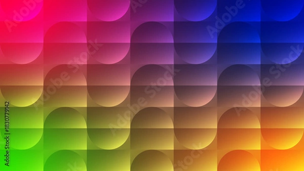 Fototapeta abstract colorful wave geometric pattern background bright gradient