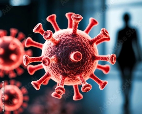 Fototapeta The coronavirus model