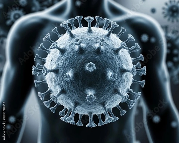 Fototapeta The coronavirus model