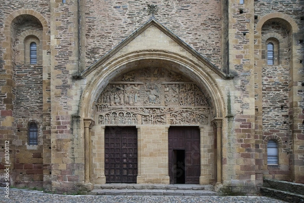 Obraz Tympan de l'abbatiale de Conques