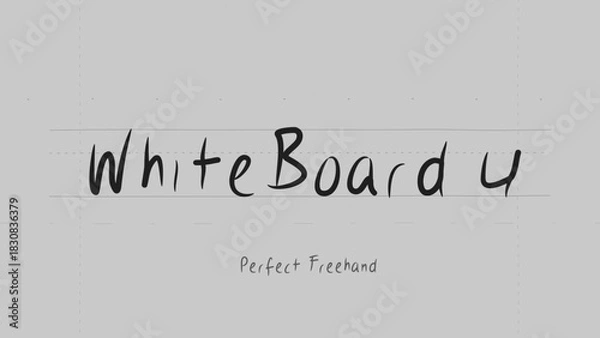 Obraz Whiteboard Marker Write On Text Effect 4 - Scribble Doodle Title Animation Tool | Perfect Freehand Vector Calligraphy