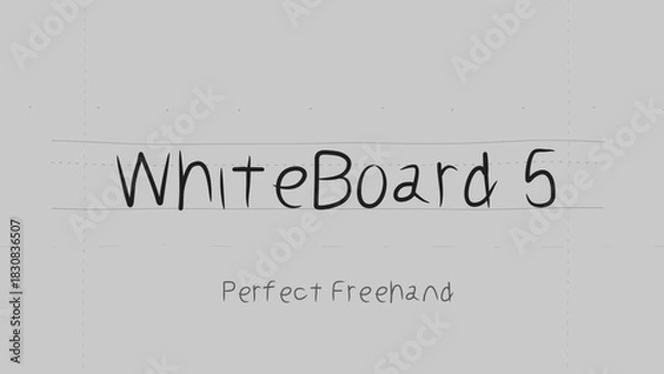 Obraz Whiteboard Marker Write On Text Effect 5 - Scribble Doodle Title Animation Tool | Perfect Freehand Vector Calligraphy