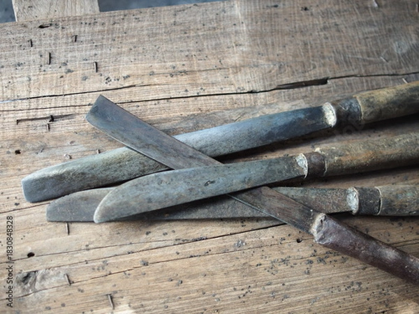 Obraz long knife for hard work in kitchen 