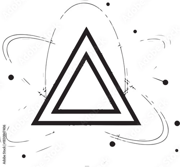 Fototapeta Creative Geometric Icons Line Art