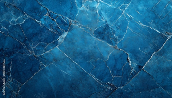 Obraz Blue marble surface background banner