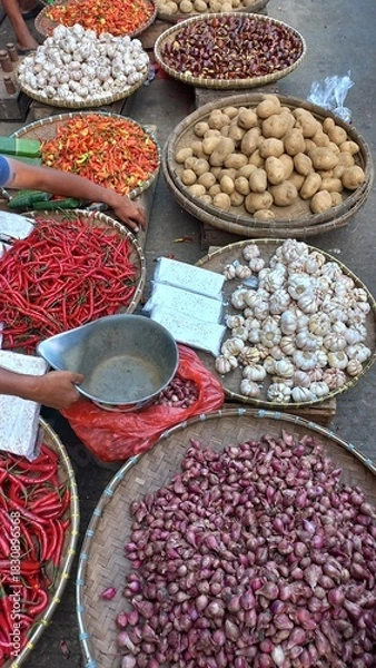 Obraz beans in a market