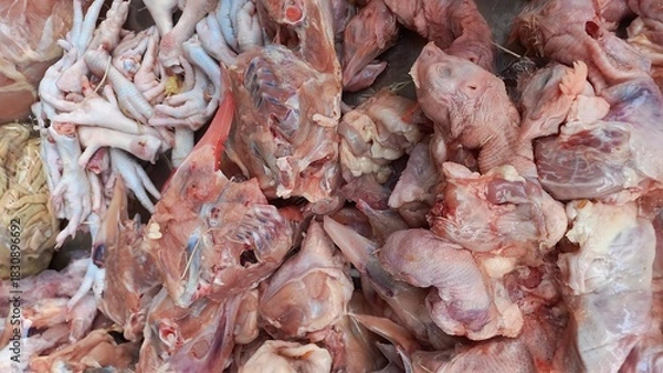 Obraz dried squid in the market