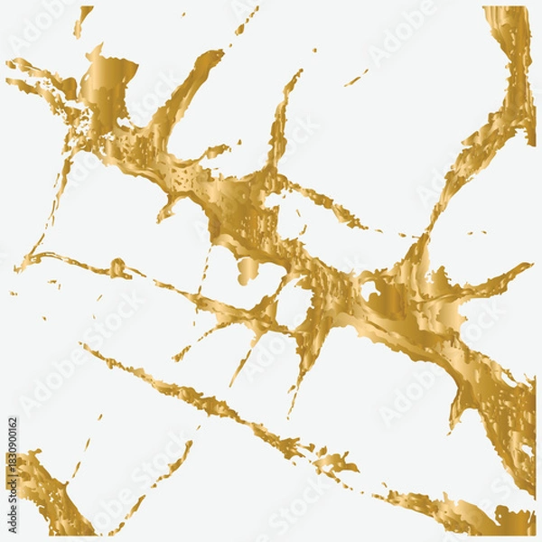 Obraz Golden Luxurious Veins Abstract Texture