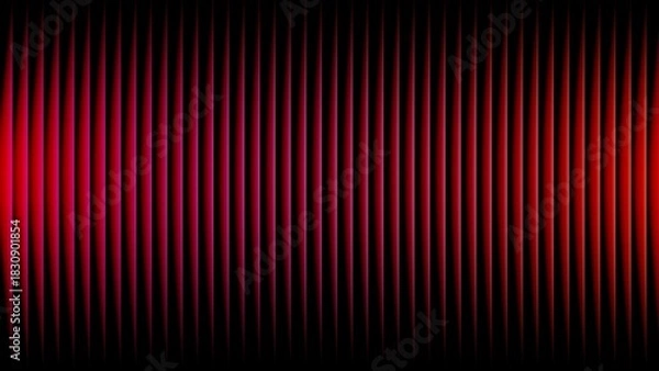 Fototapeta Abstract red vertical lines with subtle gradient and glow