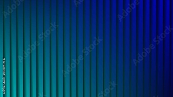 Fototapeta Abstract vertical stripes of teal and deep blue gradient