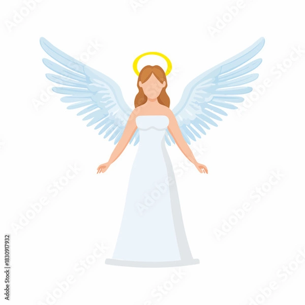 Obraz Flat Design Angel Figurine Icon
