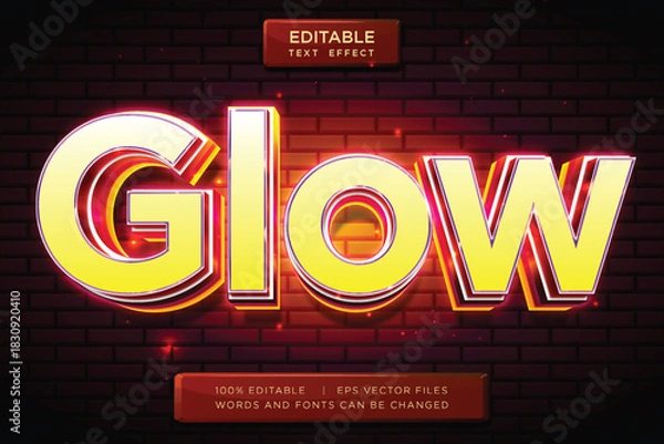 Obraz editable chicken text effect with fire decoration	