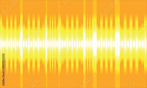 Obraz Bright yellow and orange abstract vertical stripes with glowing light effect background