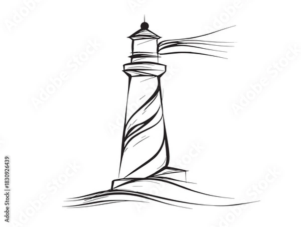 Obraz Continuous one simple single abstract line drawing creating modern minimalism and expressive visual simplicity