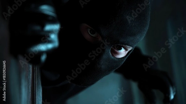 Obraz Masked suspect indoor