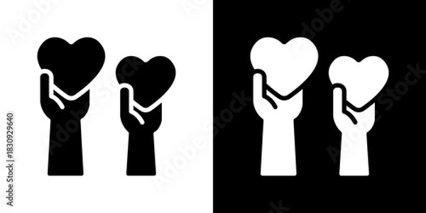 Fototapeta Volunteer Icon Vector Illustration. Flat Style Design Created For Creative Flexibility In Light And Dark Versions.