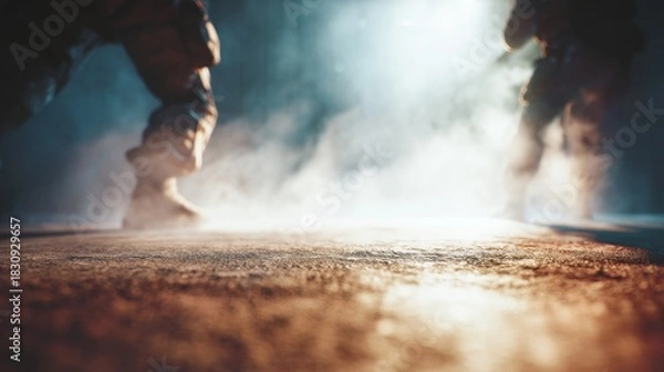 Obraz Running people action