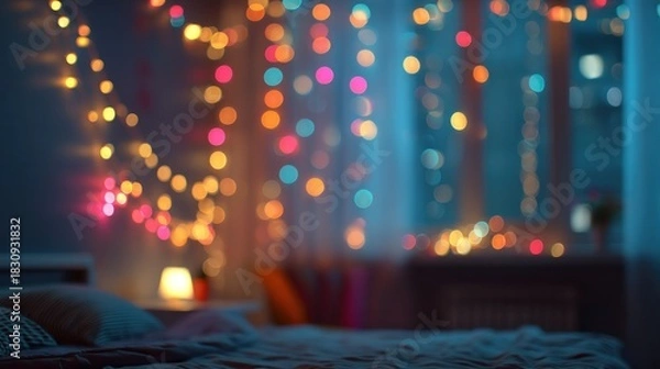 Obraz Cozy night bedroom