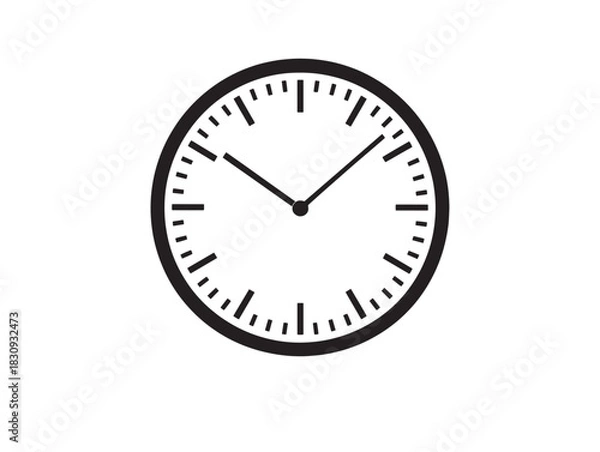 Obraz Minimalist 2D Clock Icon Vector Line Art Design Perfect For Modern Digital Interface Projects
