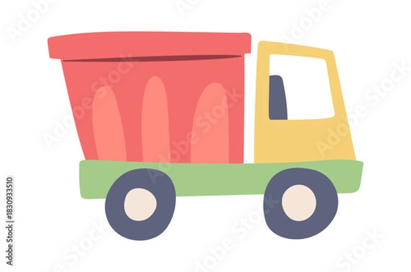 Obraz Toy dumping truck children car